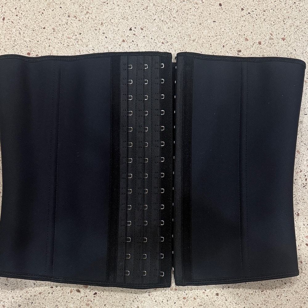 Black Waist Shaper with Hook Closure